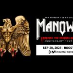 Manowar presenta Crushing the Enemies of Metal Anniversary Tour 2023 en Colombia