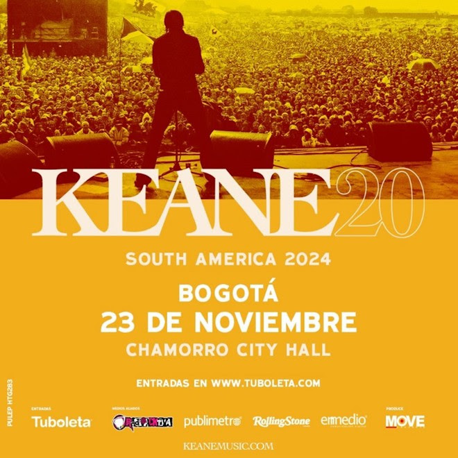 KEANE regresa a Colombia para celebrar los 20 años de su álbum “Hopes and Fears”